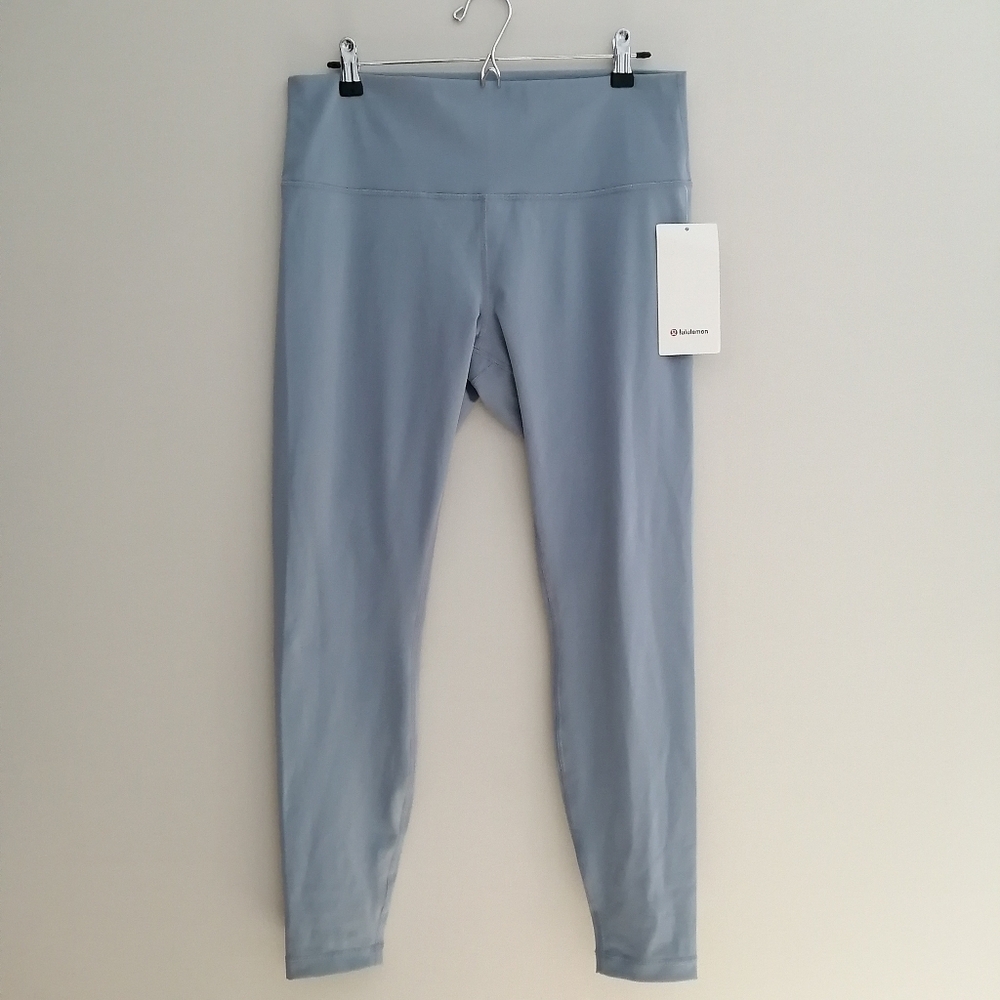 NWT Lululemon Wunder Under Tights 28" in Chambray Blue Plus Size 14
